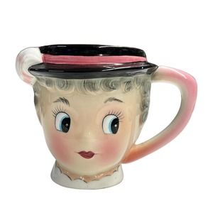 Vintage PY Japan Lady Teacup 1950'S/60'S Miss Cutie Grandma Granny Cup